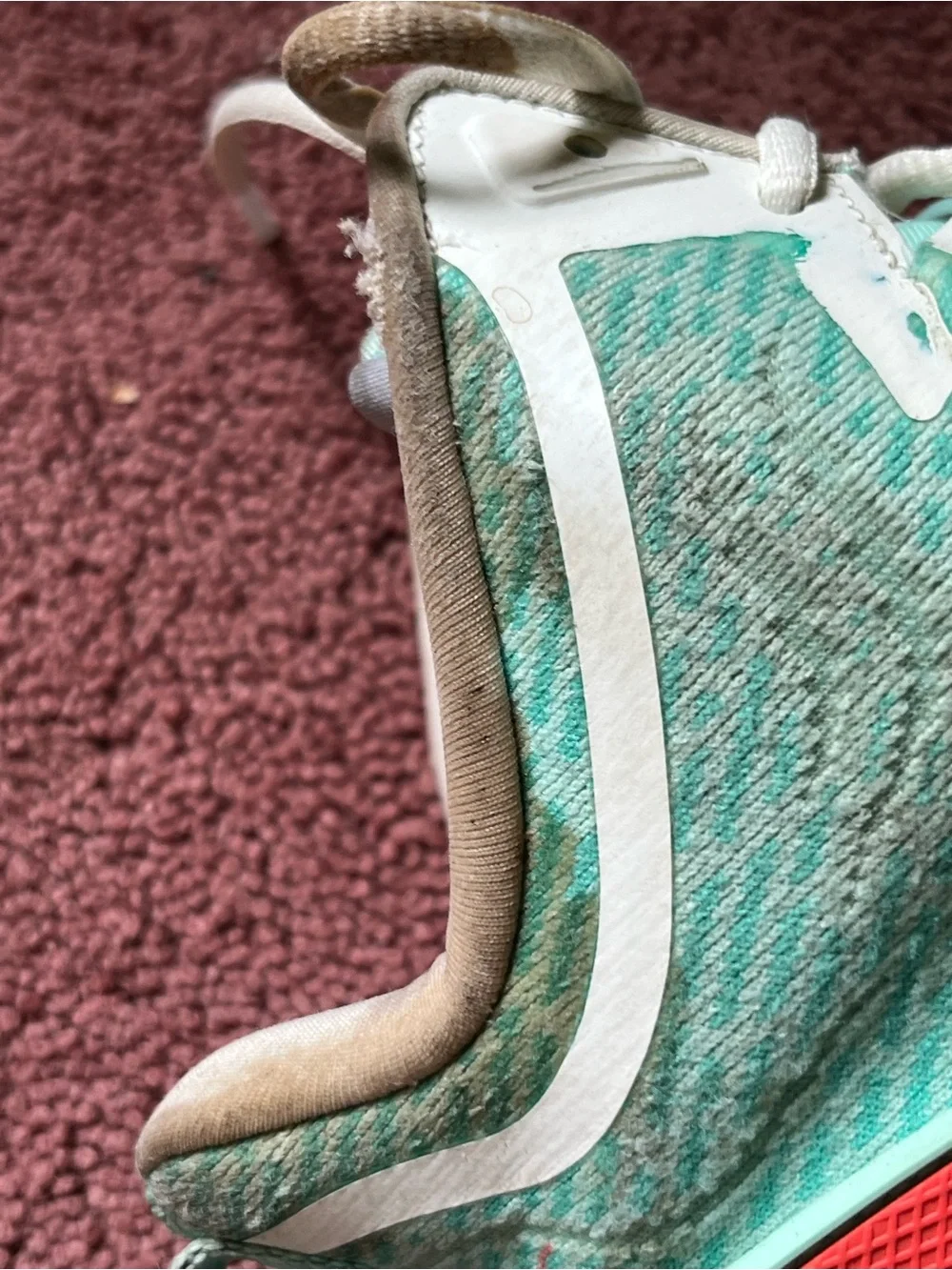MOOLAH Women's Mint Green Athletic Sneakers.Some stains and rips as shown.